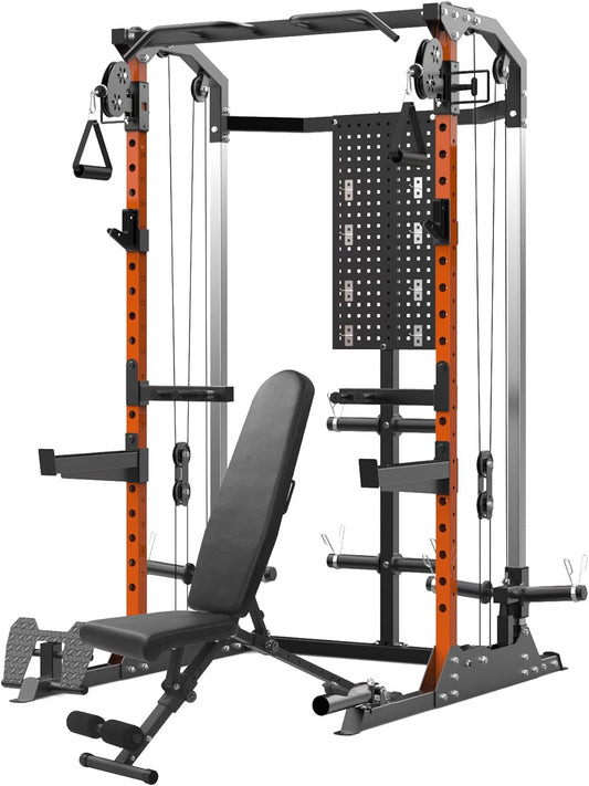 2000LB Power Cage with Dual Pulley System