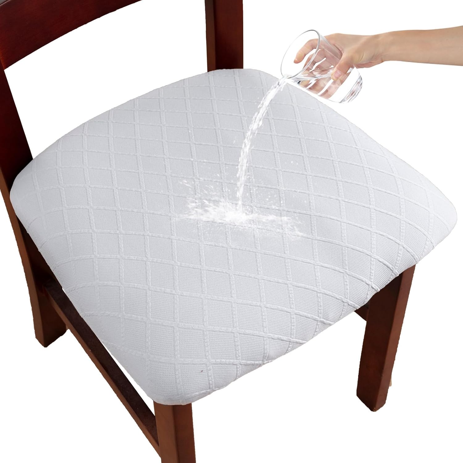 Waterproof Chair Seat Covers Set of 6 for Dining Room Use