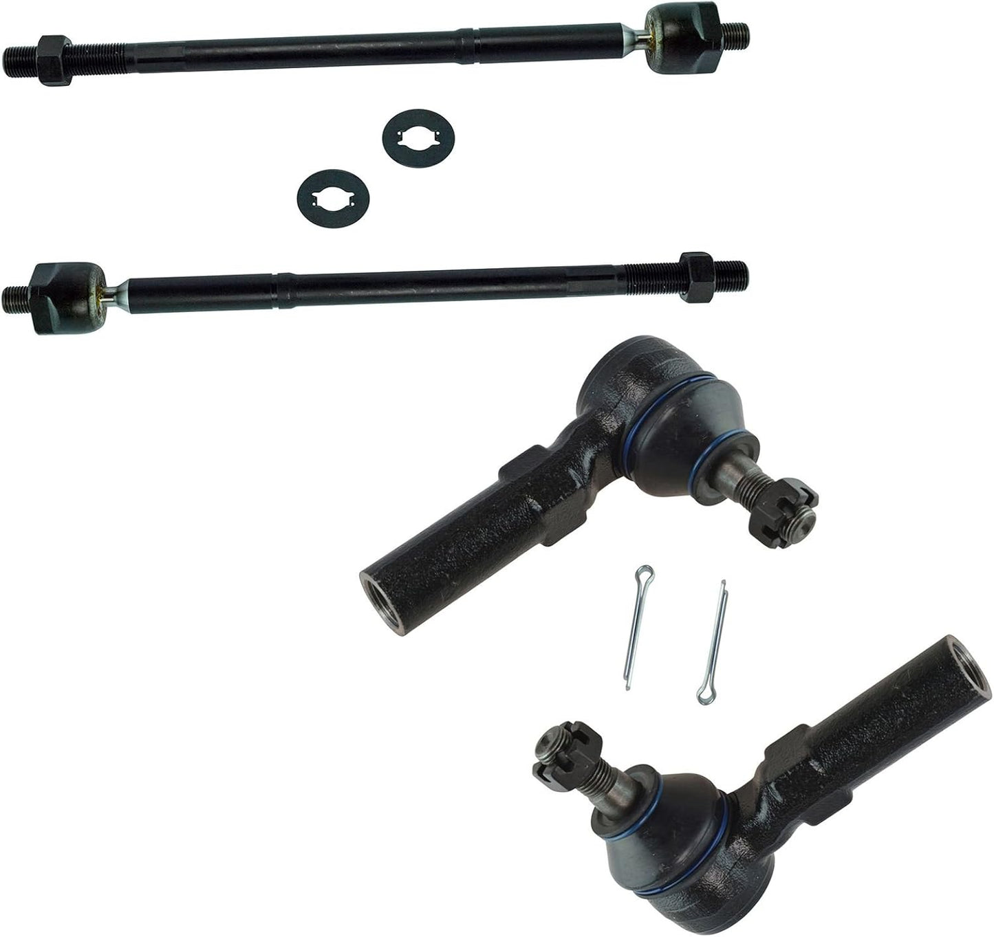 TRQ Front Inner and Outer Tie Rod Set for Toyota Corolla