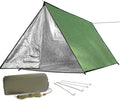 Extra Large Zipper Reusable Survival Shelter Tent - Lightweight
