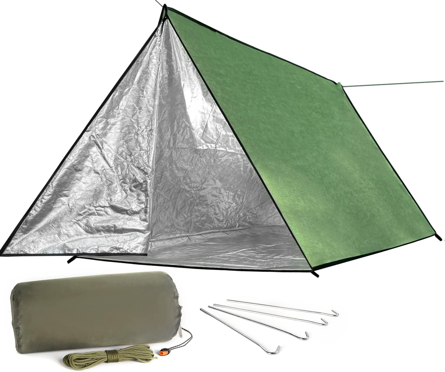 LYN Extra Large Zipper Reusable Survival Emergency Shelter Tent