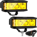 5in 68W Amber Fog Light Side Shooter LED Light Bar - Compact Bright