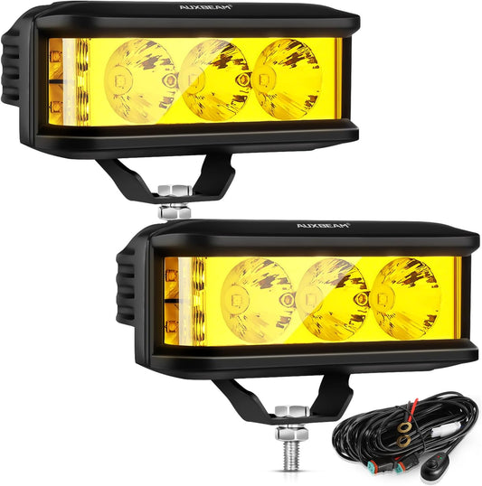 Auxbeam 5in 68W Amber Fog Light Bar for Offroad Vehicles