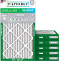 16x25x2 Air Filter MERV 8 Essential Dust & Allergy Defense - 6 Pack