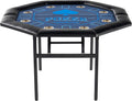 Barrington Poker Folding Poker Table 48 in Octagon - Compact Storage