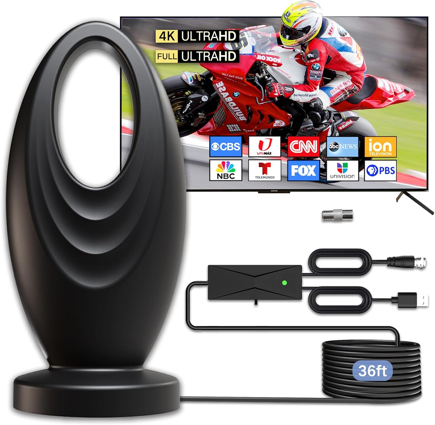 2025 TV Antenna for Smart TV and Old TV with 2800+ Miles Range