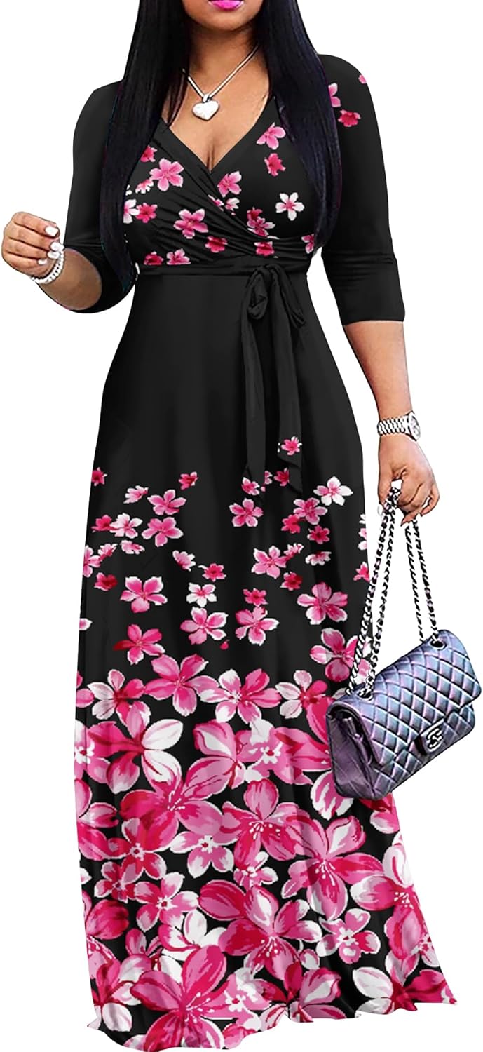 Plus Size Maxi Dress for Women by FANDEE - Casual Summer Style