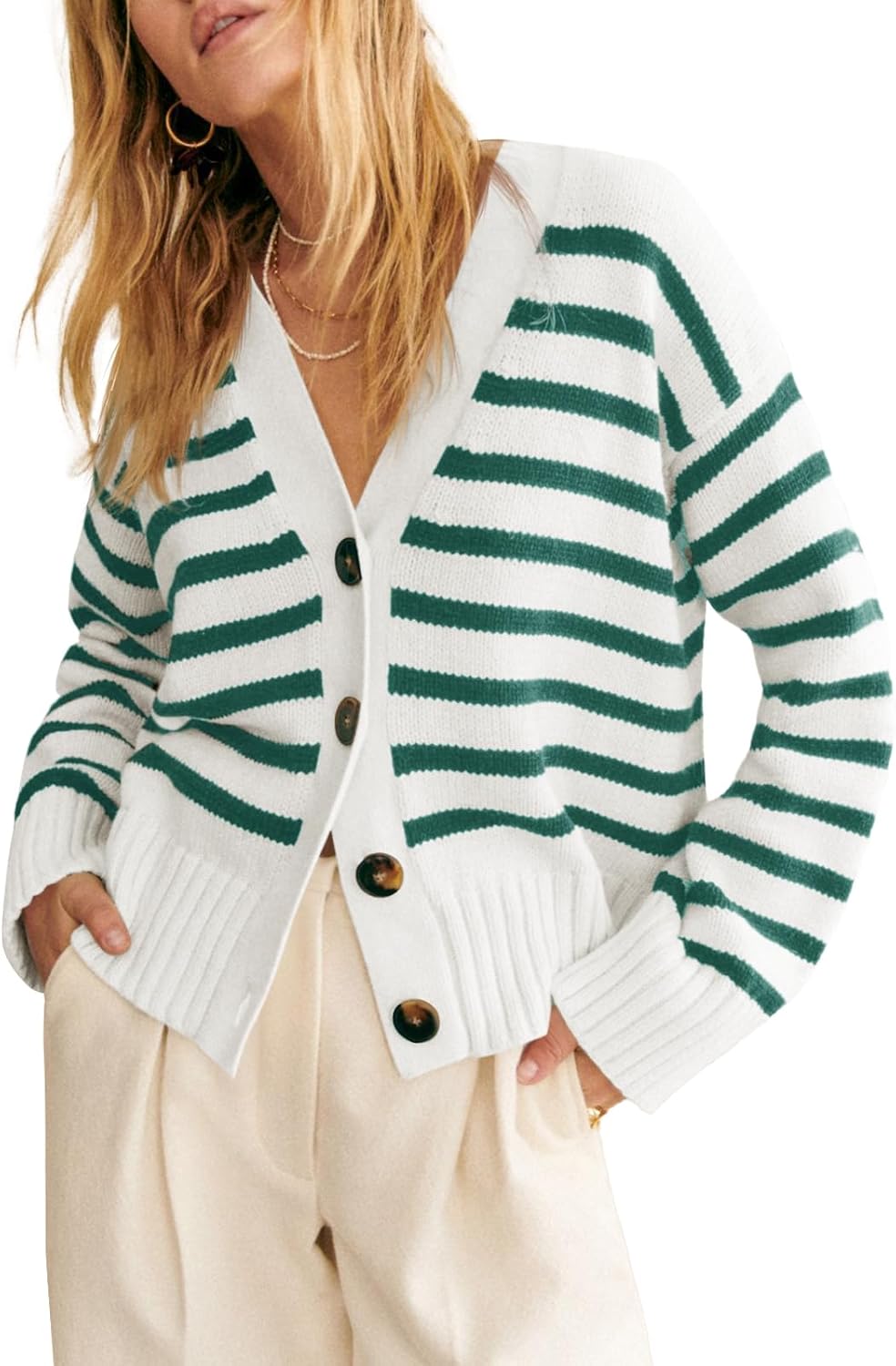 Stylish Womens Striped Cardigan Sweaters for Every Occasion