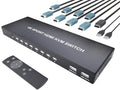 KVM Switch HDMI 8 Port with Remote - 4K@60Hz Multi-Computer Switch