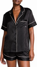 Victoria's Secret Satin Pajama Set Short Sleeve & Shorts - Silky