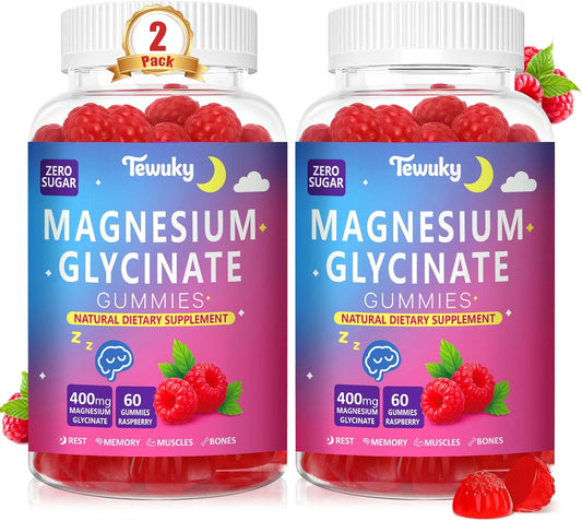 Magnesium Glycinate Gummies for Sleep, Muscle & Memory Support