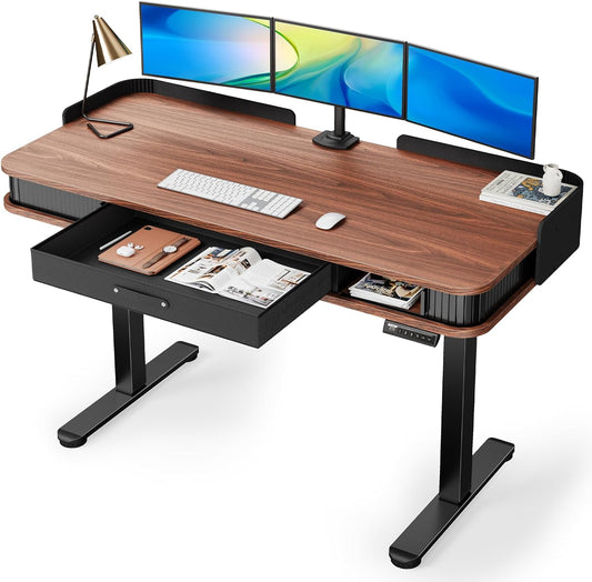 Marsail Electric Standing Desk: Height-Adjustable with Storage