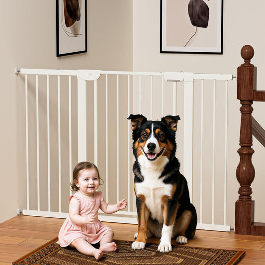 29.5-54.2 Baby Gate for Stairs - Safety Essentials for Pets