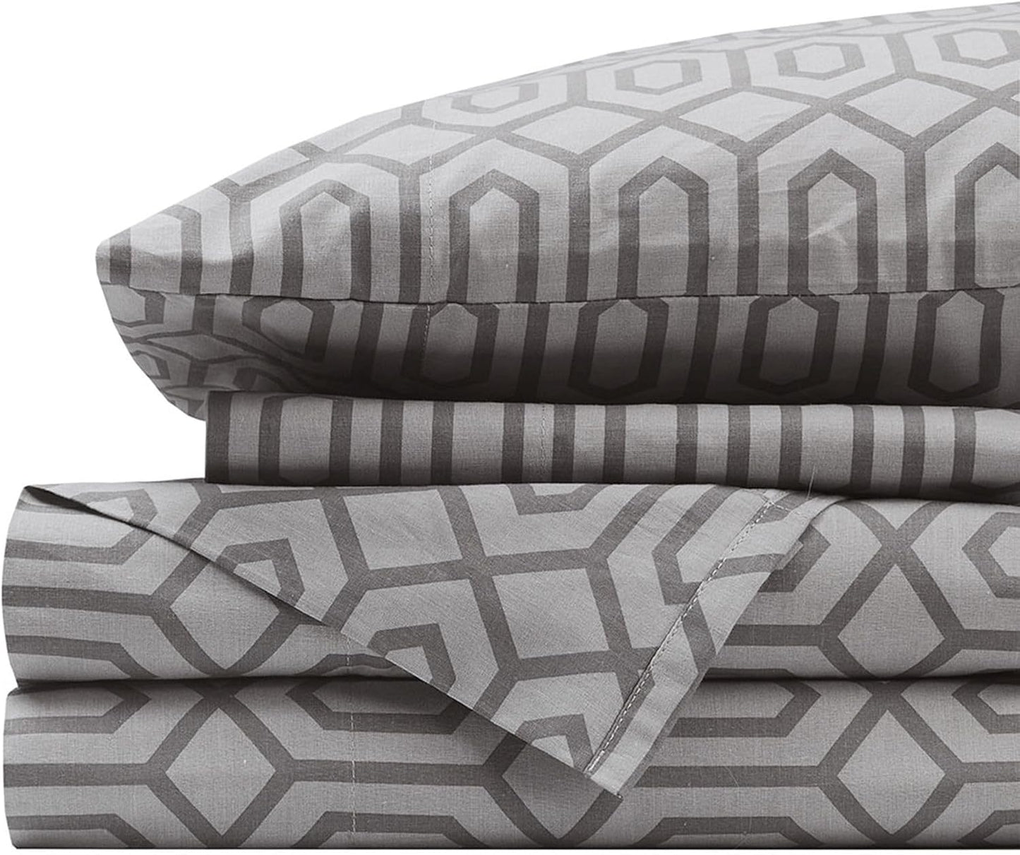 Comfort Spaces 100% Cotton Sheet Set for Cal King Beds