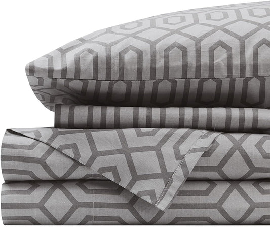 Comfort Spaces 100% Cotton Sheet Set for Cal King Beds