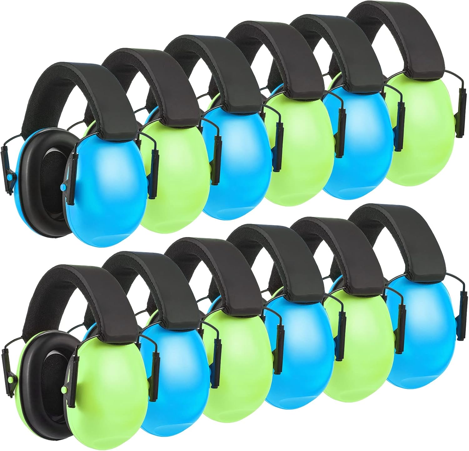 12 Pcs Kids Noise Cancelling Ear Muffs - 27db Hearing Protection