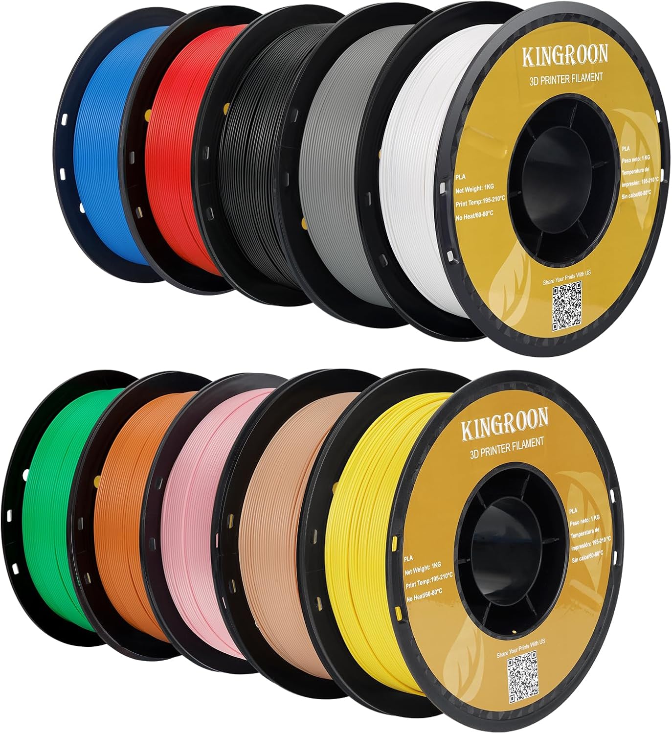 Kingroon PLA 3D Printer Filament - Toughness and Precision