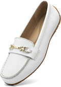 Women's Comfortable Leather Loafers Slip-On Driving Mocs - Comfortable