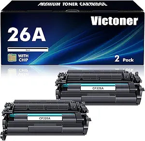 26A CF226A Toner Cartridges 2 Pack for HP LaserJet Printers