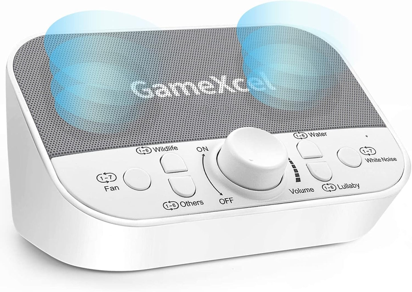 Magicteam Portable White Noise Machine - 38 Sounds, Dual Speakers