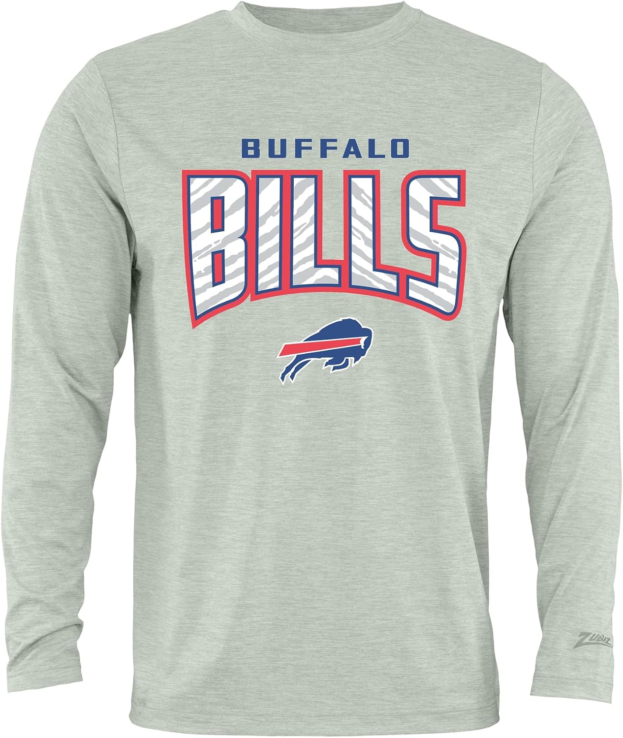 Zubaz NFL Men's Long Sleeve Team Graphic T-Shirt for Fans