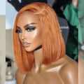 Bob Wig Human Hair 13x4 HD Lace Frontal Short Straight Bob Wig