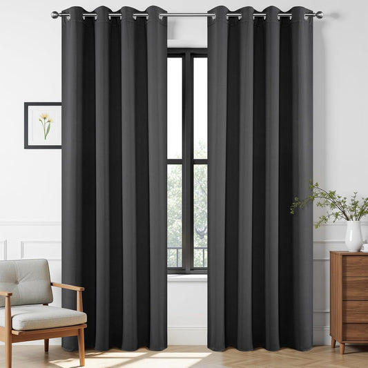 Joydeco Blackout Curtains 108 Inches Long for Room Darkening