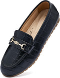 BGSTGUDS Women's Wide Loafers - Comfortable Dressy Slip Ons