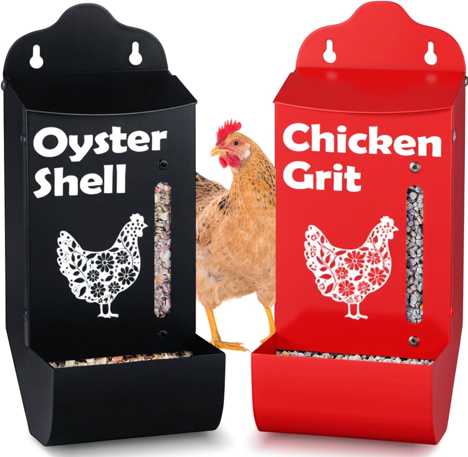 Chicken Coop Accessories Oyster Shell Feeder Set for Chickens