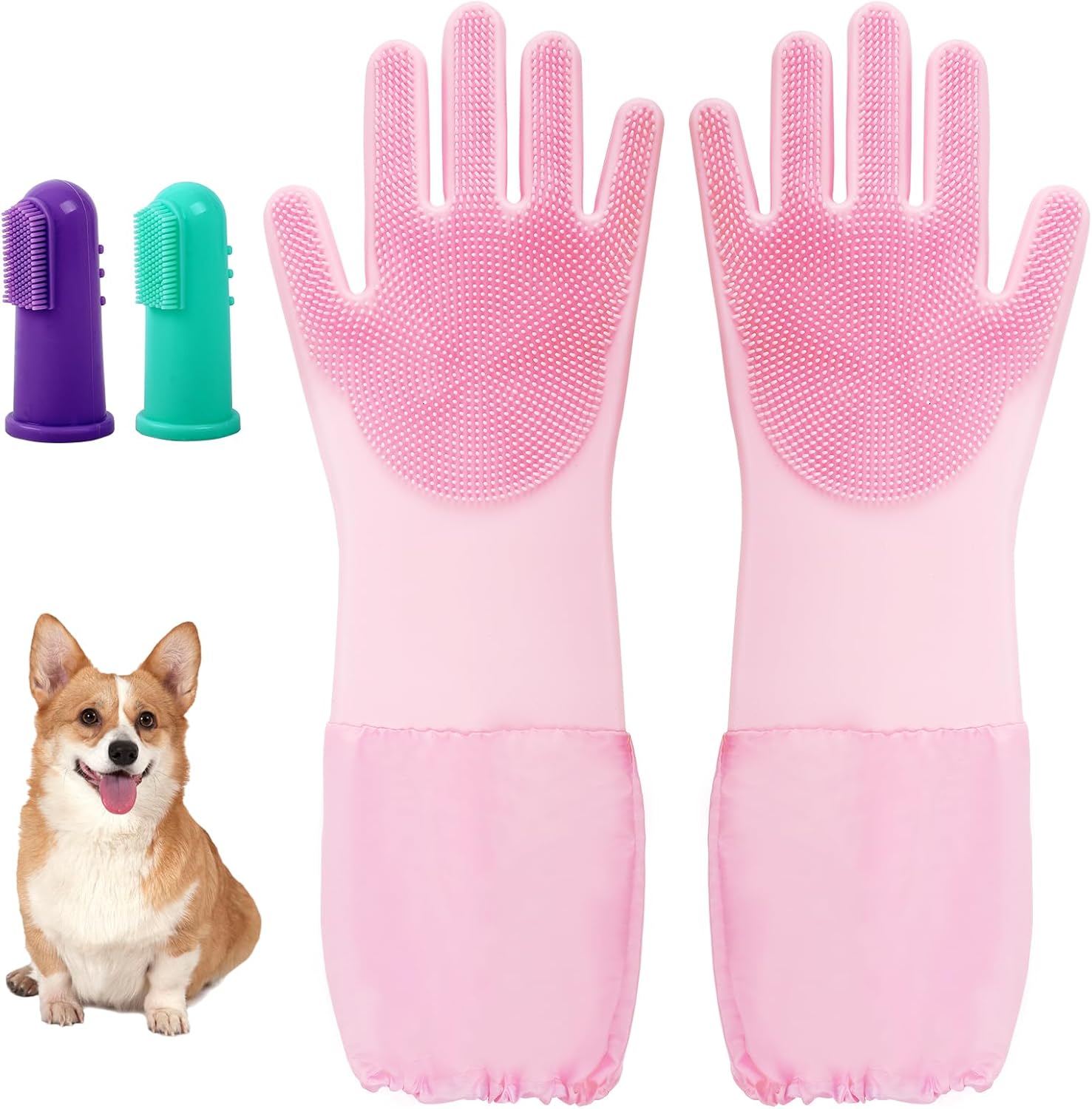 Efficient Dog Bath Gloves by ROBATUN