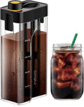 MAVO Cold Brew Coffee Maker - 34 oz BPA-Free Pitcher, Leak-Proof & Durable