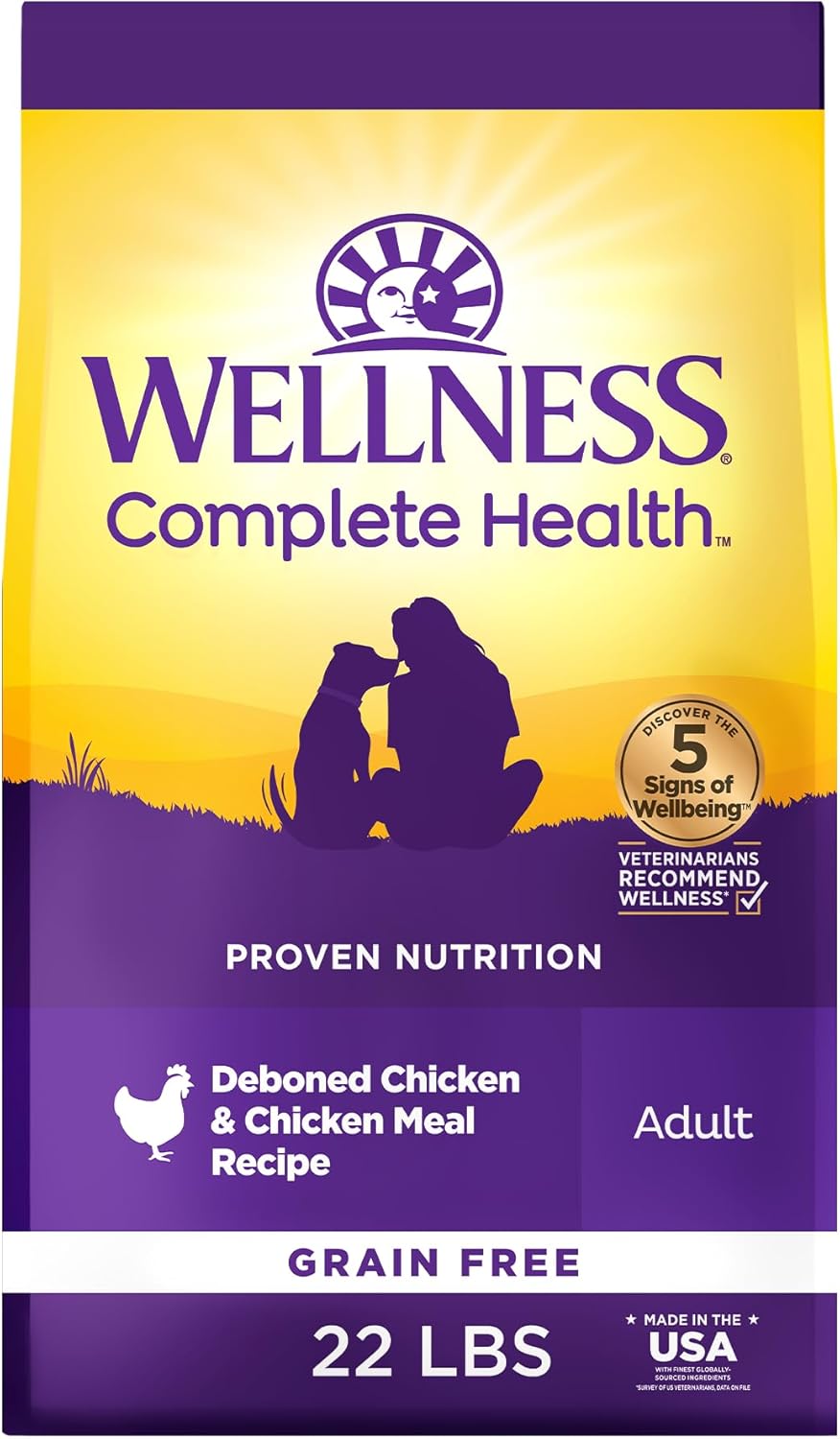 Wellness Complete Health Dry Dog Food, Grain Free Chicken Recipe