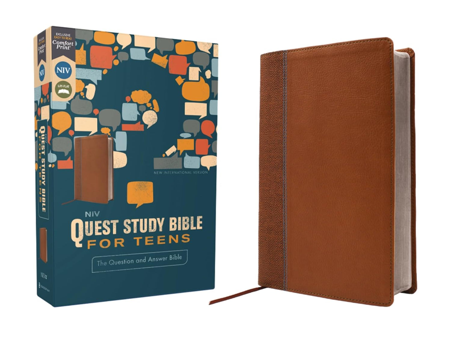 NIV Quest Study Bible for Teens by Zondervan - Brown