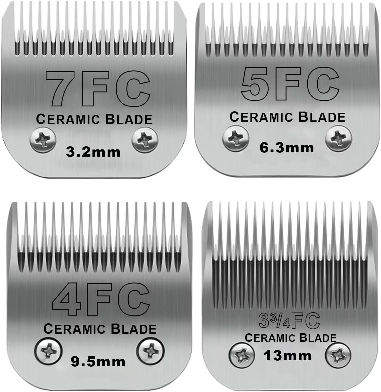 Detachable Pet Dog Grooming Clipper Ceramic Blades Set for Grooming