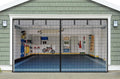 Garage Door Screen for 2 Car 16x8 ft - Magnetic, Heavy Duty Mesh