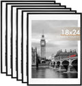 18x24 Picture Frame Set of 6 with Shatter Resistant Glass