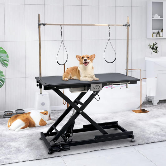 Electric Lift Pet Grooming Table for Dogs and Cats, 49.6 in