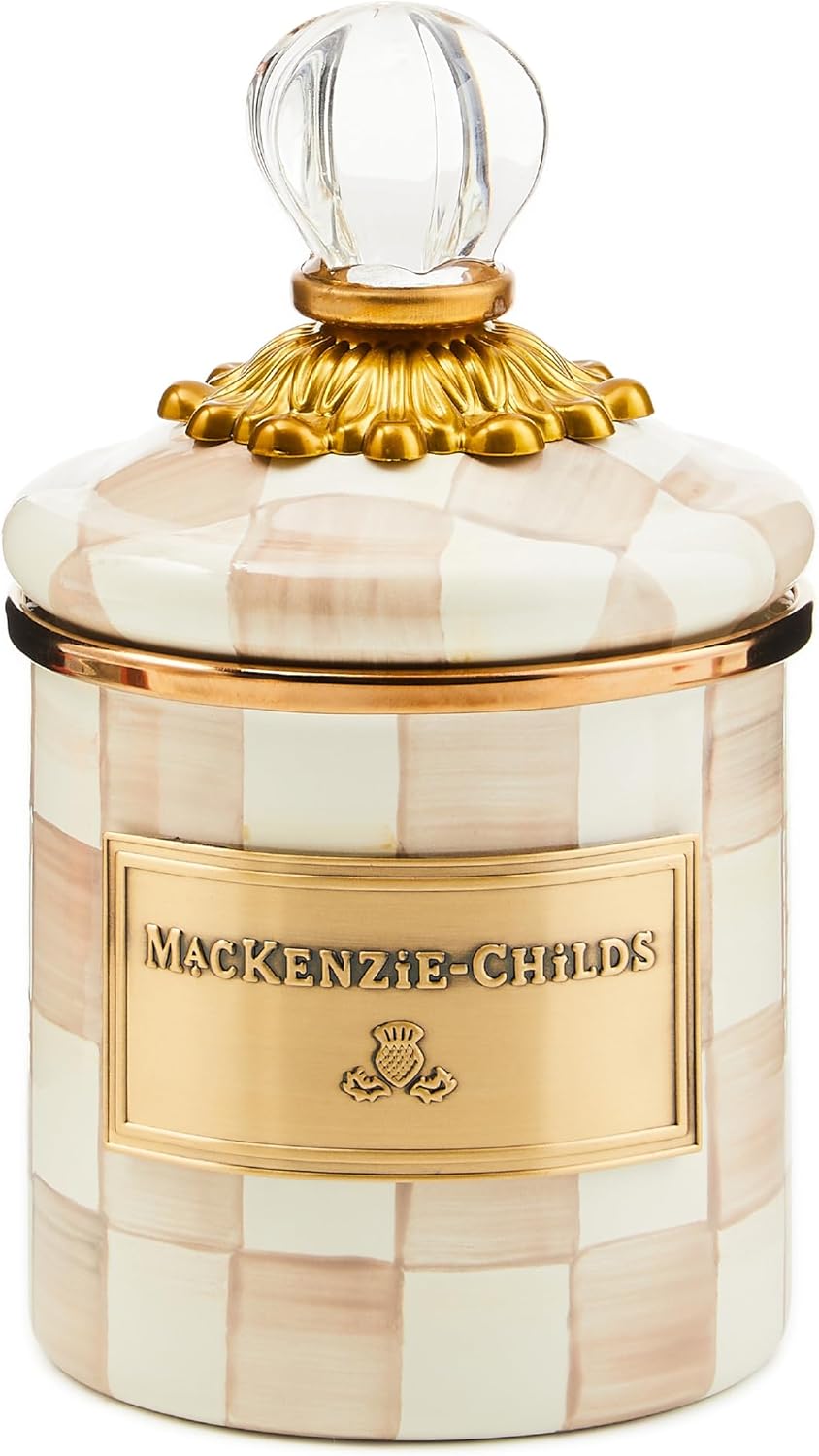 MACKENZIE-CHILDS Mini Enamel Canister for Stylish Storage