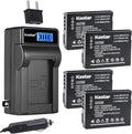 Kastar 4-Pack DMW-BCG10 Battery and LCD AC Charger - Reliable Power