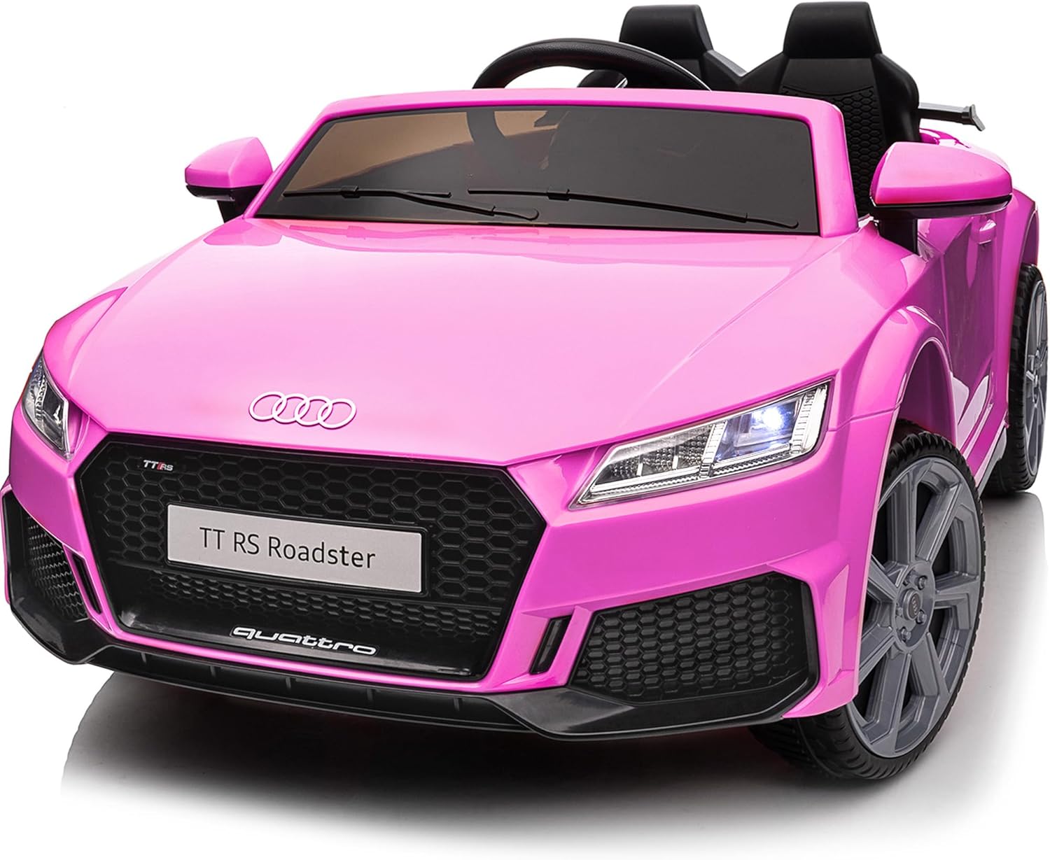 Electric Ride on Car for Kids - Licensed Audi Hot Pink