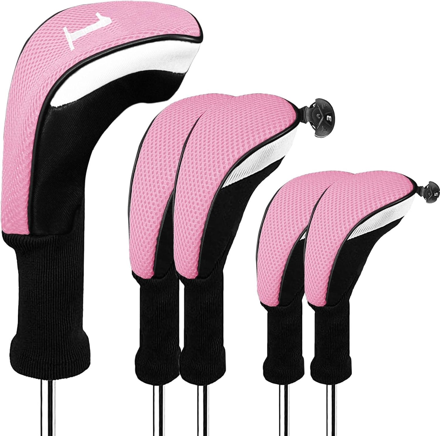 FINGER TEN Golf Club Head Covers Set for Woods and Drivers