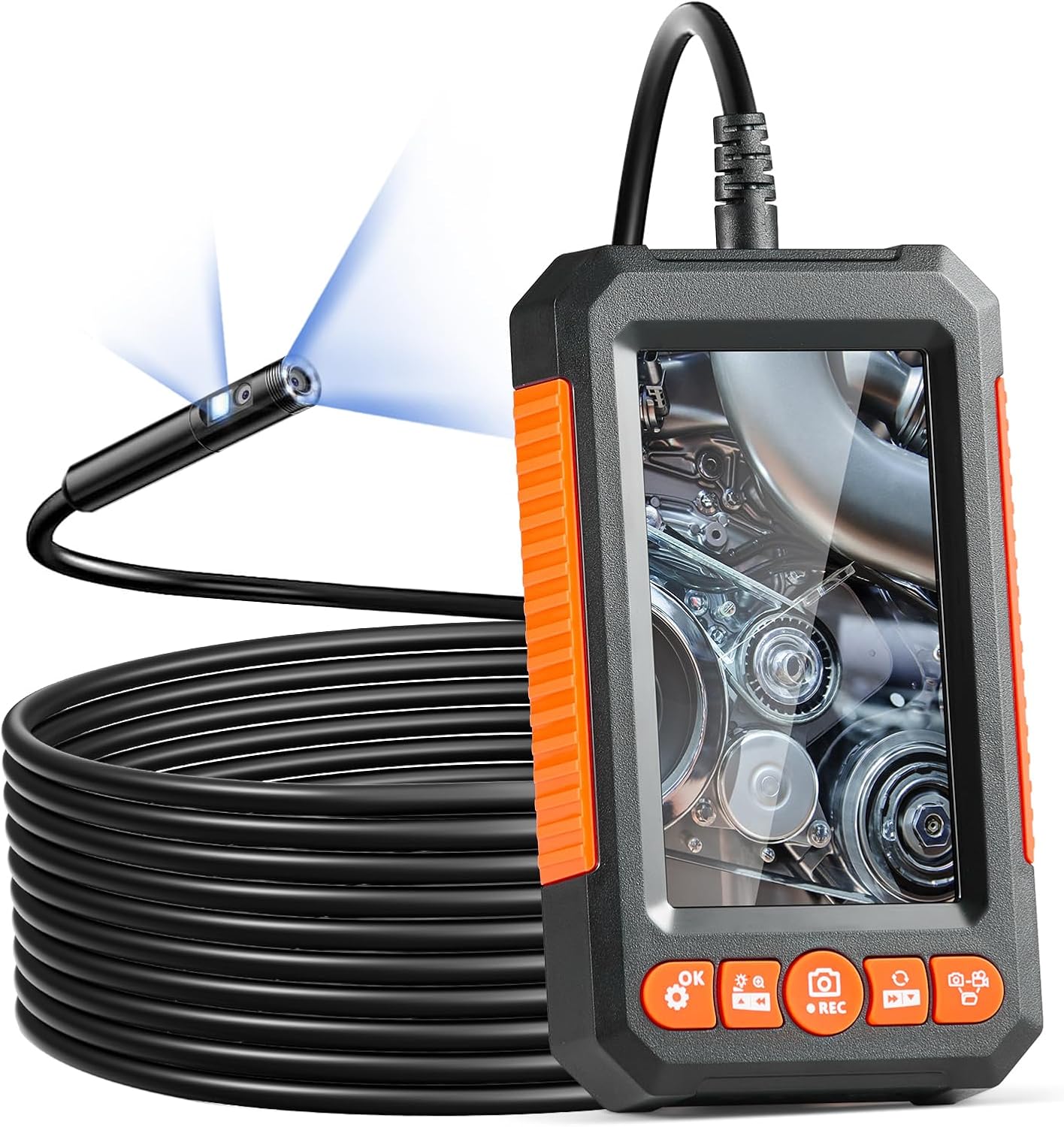 VEVOR Endoscope Camera with Light for Easy Inspections