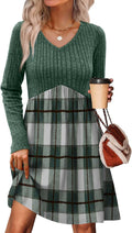 OFEEFAN Women's Long Sleeve Sweater Dress for Trendy Fall Style