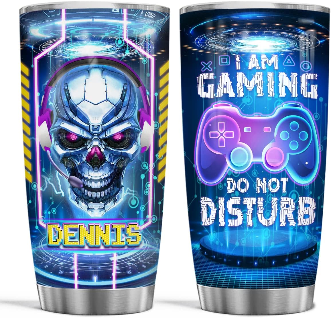 Personalized Gamer Tumbler - Level Up Your Game!