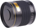 500mm F6.3 Manual Fixed Focus Telephoto Mirror Lens - Compact 500mm