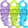 Silicone Baby Feeding Set 3-Pack - Complete Baby Led Weaning Kit