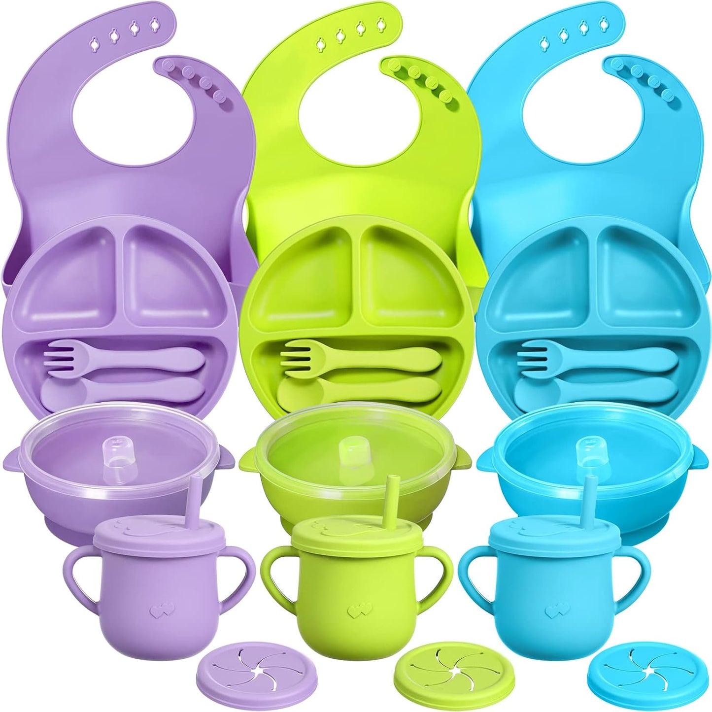 3 Sets Baby Led Weaning Supplies for Easy Self Feeding Fun