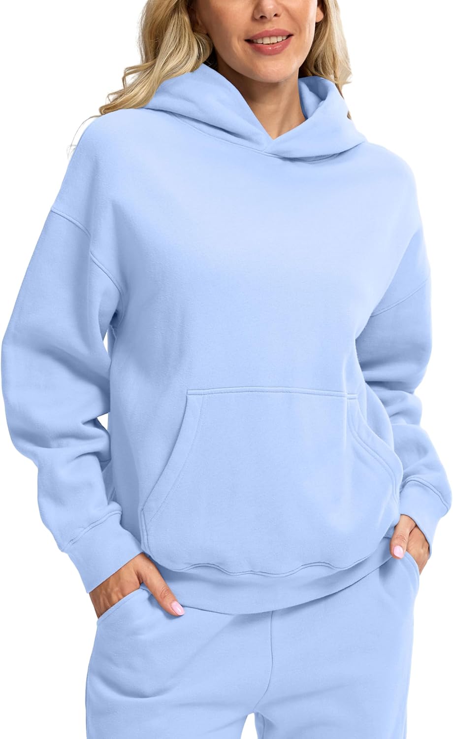 G Gradual Oversized Fleece Sweatshirt for Women with Pocket