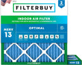 23.5x23.5x1 MERV 13 Air Filter 2-Pack - Smoke & Allergy Defense