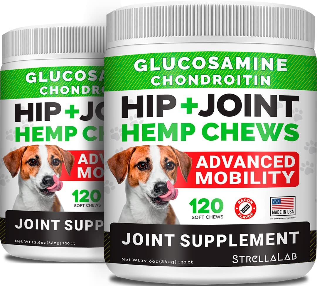 Large Breed Hemp Chews for Dogs Joint Pain Relief and Mobility